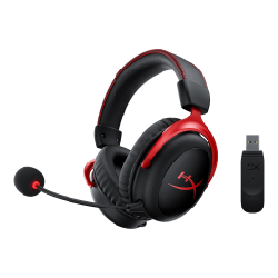 HyperX Cloud II Wireless Casque Sans fil Arceau Jouer Noir, Rouge